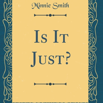 Is It Just Classic Reprint