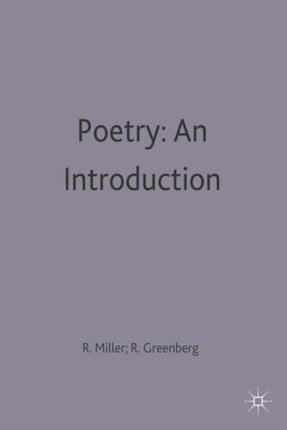 Poetry An Introduction