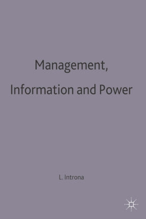 Management Information and Power A narrative of