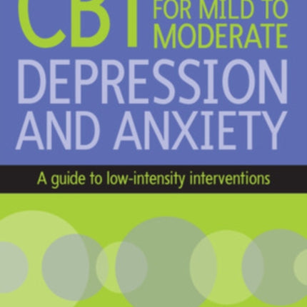 CBT for Mild to Moderate Depression and Anxiety