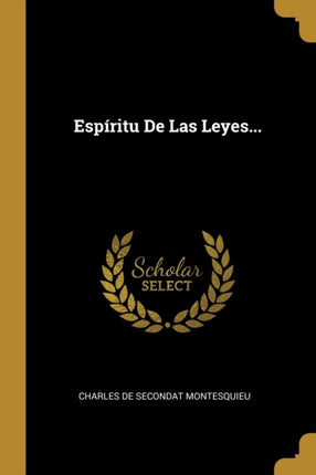 Espritu De Las Leyes