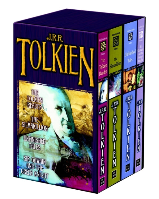 Tolkien Fantasy Tales Box Set (The Tolkien Reader, The Silmarillion, Unfinished Tales, Sir Gawain and the Green Knight): Essays, Epics, and Translations from the Creator of Middle-earth