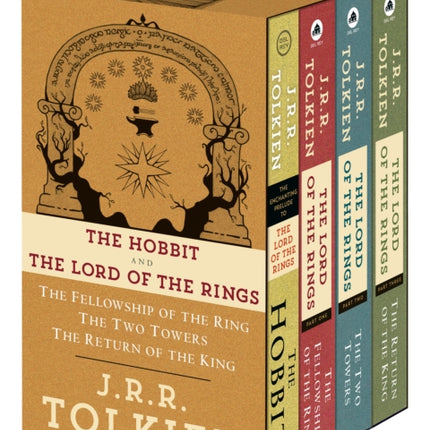 J.R.R. Tolkien 4-Book Boxed Set: The Hobbit and The Lord of the Rings: The Hobbit, The Fellowship of the Ring, The Two Towers, The Return of the King