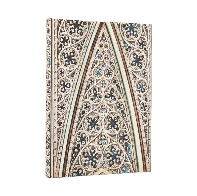 2026 Vault of the Milan Cathedral Duomo di Milano Midi 12month Vertical Softcover Flexi Dayplanner 2026 Wrap Closure