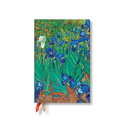 Paperblanks 2026 Van Goghs Irises Van Goghs Irises 12Month Planner Mini Horizontal Elastic Band 160 Pg 100 GSM