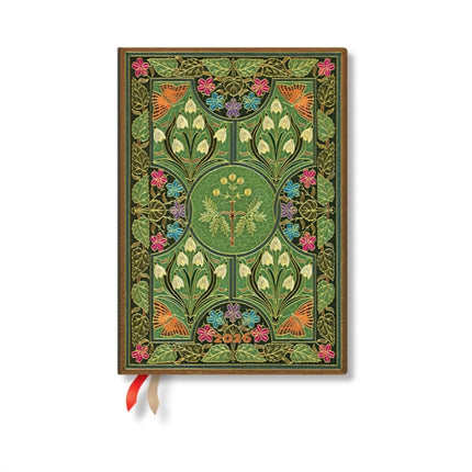Paperblanks 2026 Poetry in Bloom Poetry in Bloom 12Month Planner MIDI Horizontal Elastic Band 160 Pg 100 GSM