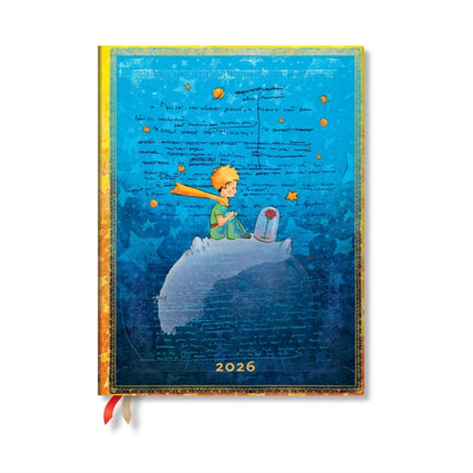 Paperblanks 2026 SaintExupéry the Little Prince Embellished Manuscripts Collection 12Month Planner Flexis Ultra Vertical Elastic Band 176 Pg 100 GSM