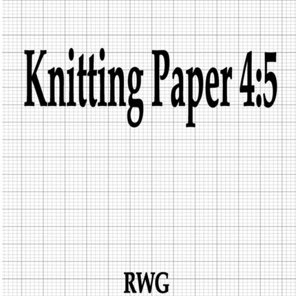 Knitting Paper 4 5 50 Pages 85 X 11