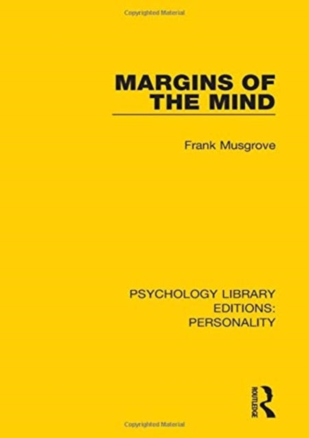 Margins of the Mind 12 Psychology Library Editions Personality