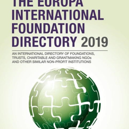 The Europa International Foundation Directory 2019