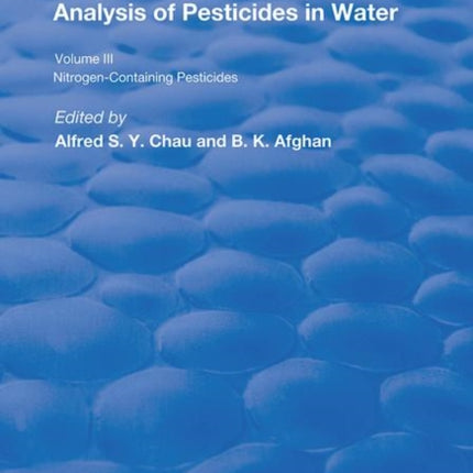 Anal Of Pest In Water Anal Nitrogen Cont Pest