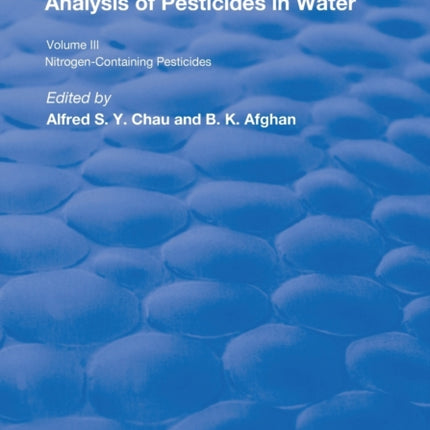 Anal Of Pest In Water Anal Nitrogen Cont Pest