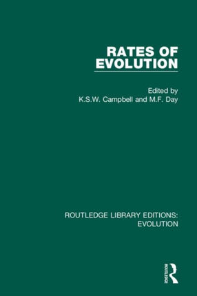 Rates of Evolution 2 Routledge Library Editions Evolution