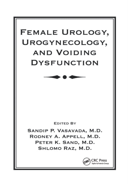 Female Urology Urogynecology and Voiding Dysfunction