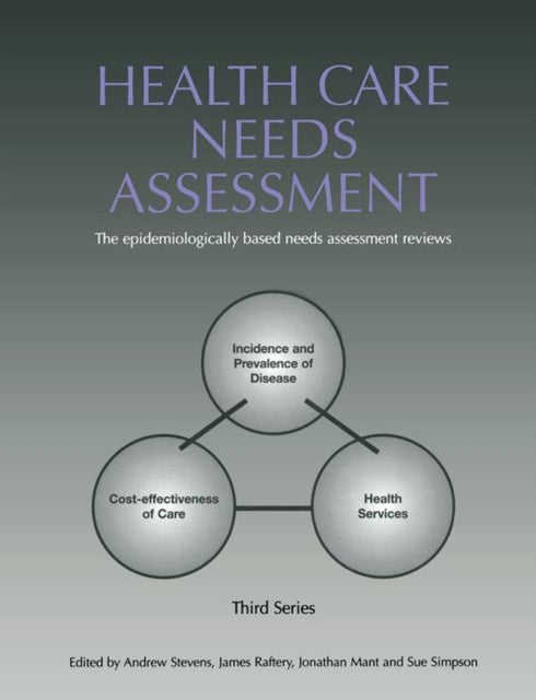Health Care Needs Assessment The Epidemiologically Based Needs Assessment Reviews v 2 First Series