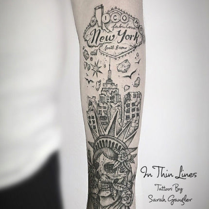 In Thin Lines: Fine Line Tattoo Works of Sarah Gaugler