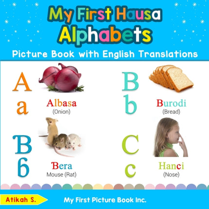 My First Hausa Alphabets Picture Book with English Translations Bilingual Early Learning  Easy Teaching Hausa Books for Kids 1 Teach  Learn Basic Hausa words for Children