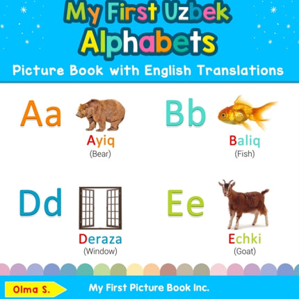 My First Uzbek Alphabets Picture Book with