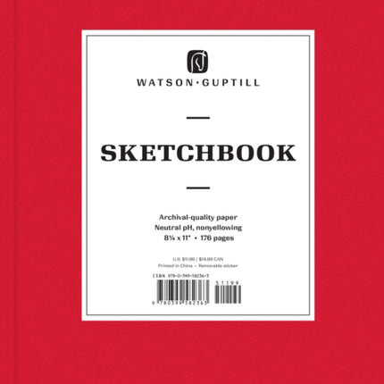 Large Sketchbook (Ruby Red)