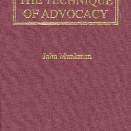 Munkman: The Technique of Advocacy