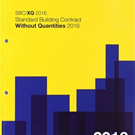 JCT:Standard Building Contract Without Quantities 2016