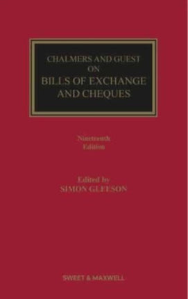 Chalmers and Guest on Bills of Exchange and Cheques