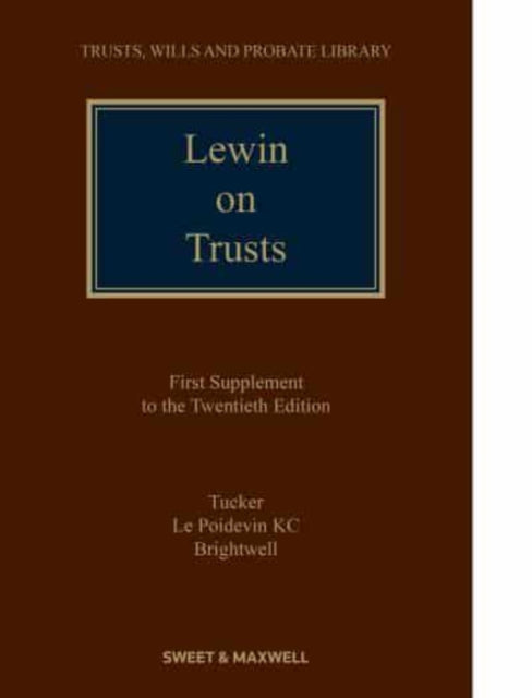 Lewin on Trusts: 1st Supplement