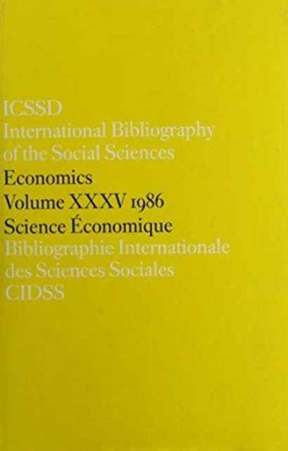 IBSS Economics 1986 Volume 35