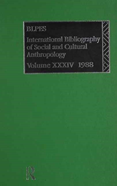 IBSS: Anthropology: 1988 Vol 34