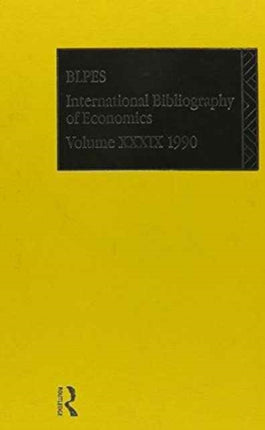 IBSS: Economics: 1990 Vol 39