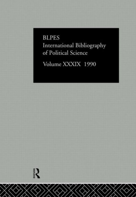 IBSS: Political Science: 1990 Vol 39