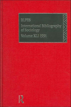 IBSS: Sociology: 1991 Vol 41