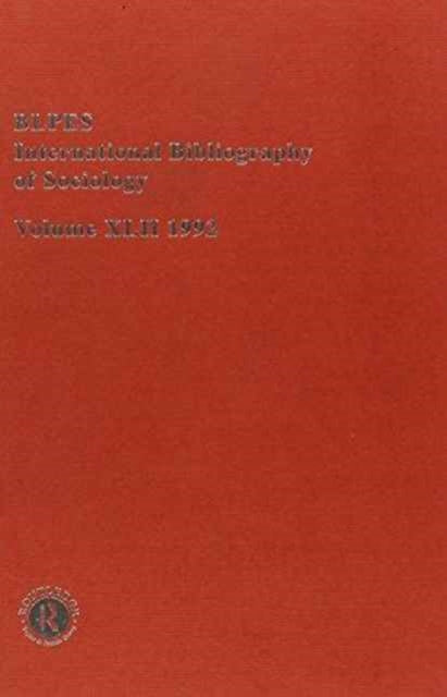 IBSS: Sociology: 1992 Vol 42