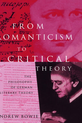 From Romanticism to Critical Theory The