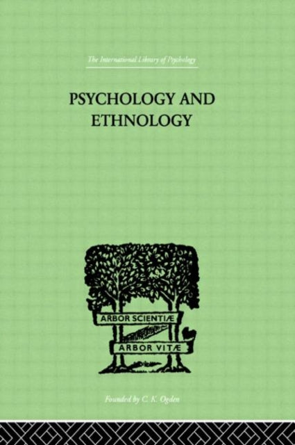 Psychology and Ethnology International Library of Psychology