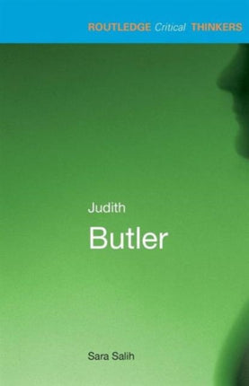 Judith Butler Routledge Critical Thinkers