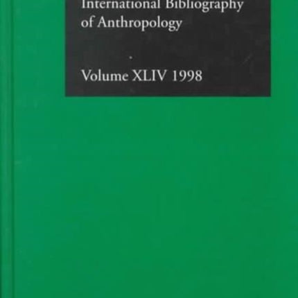 IBSS: Anthropology: 1998