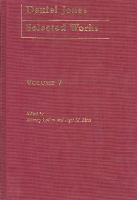 Daniel Jones, Selected Works: Volume VII