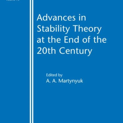 Advances in Stability Theory at the End of the 20th Century