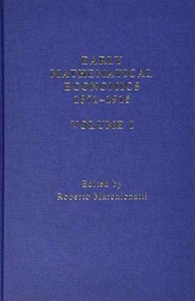 Early Mathematical Economics 18711915