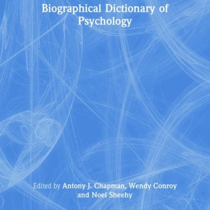 Biographical Dictionary of Psychology