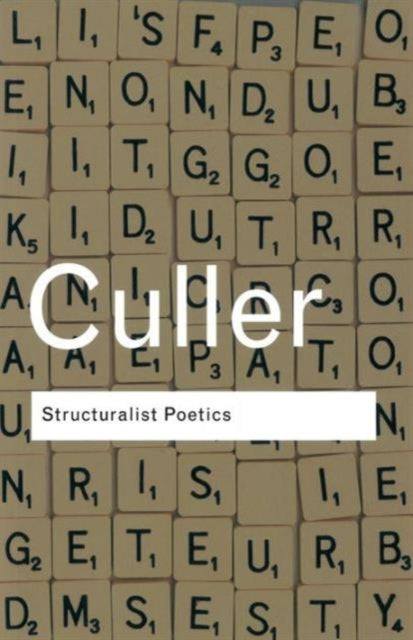 Structuralist Poetics Structuralism Linguistics