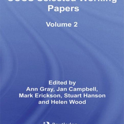 CCCS Selected Working Papers: Volume 2