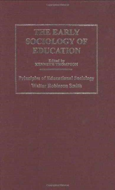Early Sociology of Education