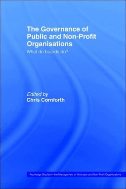The Governance of Public and NonProfit