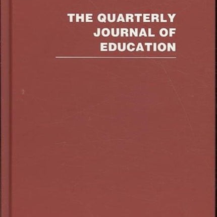 The Quarterly Journal of Education