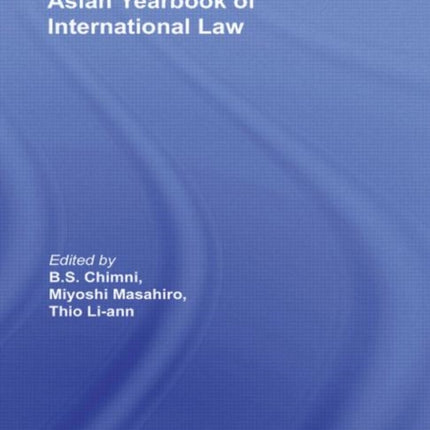 Asian Yearbook of International Law