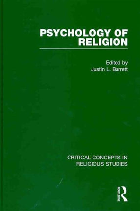 Psychology of Religion Critical Concepts in Religious Studies