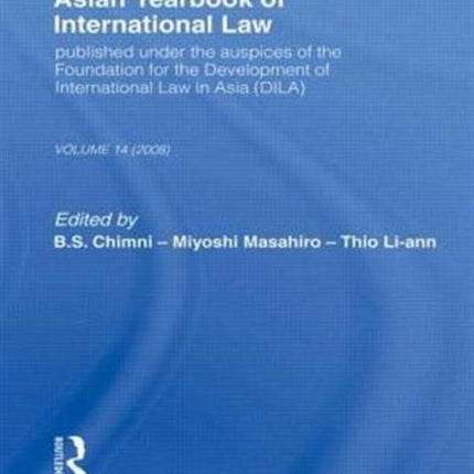 Asian Yearbook of International Law: Volume 14 (2008)