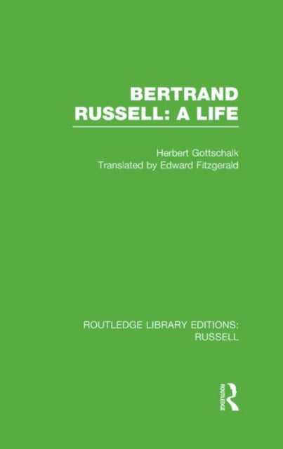 Bertrand Russell A Life 5 Routledge Library Editions Russell
